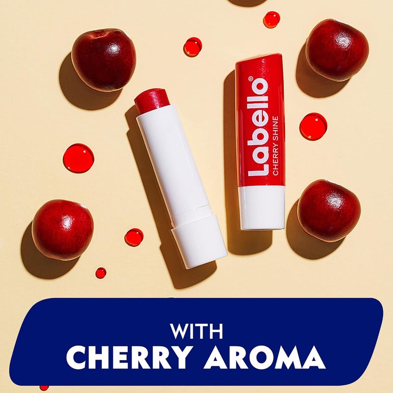 Labello بلسم الشفاه لابيلو، عناية مرطبة للشفاه، لمعة الكرز، عبوة من 3 (4.8 جرام لكل واحدة) - Image 4